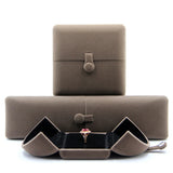Special Velvet Wedding Double Ring Pendant Box Good Jewelry Display Gift Case