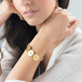 Personalized Family Name Bracelet for Mom 18K Plating Gift