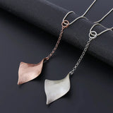 Special Leaves Leaf Sweater Pendant Necklace Long Chain Jewelry