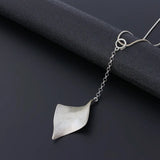 Special Leaves Leaf Sweater Pendant Necklace Long Chain Jewelry