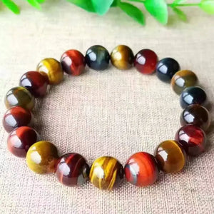 Natural Tigereye Ball Bracelet Yellow Tigers Recruit Wealth Hand String