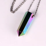 Natural Stone Reiki Chakra Pendant Necklace Women Healing Crystals