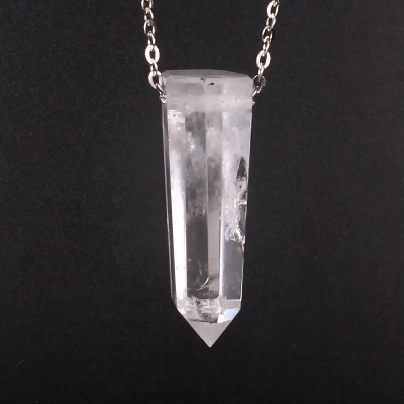 Natural Stone Reiki Chakra Pendant Necklace Women Healing Crystals