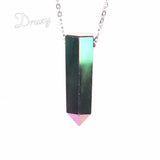 Natural Stone Reiki Chakra Pendant Necklace Women Healing Crystals