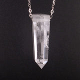 Natural Stone Reiki Chakra Pendant Necklace Women Healing Crystals