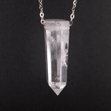 Natural Stone Reiki Chakra Pendant Necklace Women Healing Crystals