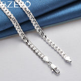 925 Sterling Silver 6mm Chain Necklace Men Women Wedding Jewelry