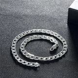 925 Sterling Silver Men's Necklace 2-8MM Chain 16-30 Inches