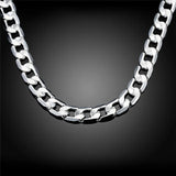 925 Sterling Silver Men's Necklace 2-8MM Chain 16-30 Inches