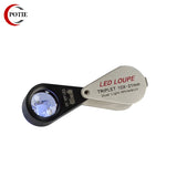 LED Loupe Glass with Stone Scoop for Jewelry Inspection
