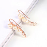 Peas Climbing Clip on Earrings Pearl Ear Cuff Earring