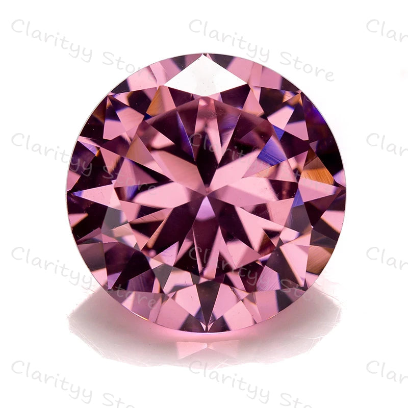 Special Pink Gemstone Zircon Stone 11mm 5ct 5A Loose Stone For Women Jewelry