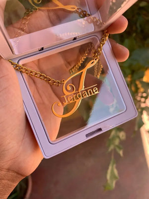 Custom Initial Name Pendant Necklace Gothic Jewelry Choker