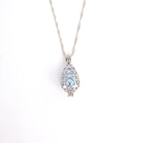 Water Drop Luminous Necklace Hollow Cage Clavicle Chain