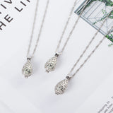 Water Drop Luminous Necklace Hollow Cage Clavicle Chain