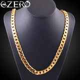 18K 925 Stamp Silver Classic 8MM Side Chain Necklace