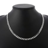 925 Silver Necklace 6MM Chain Charm Jewelry