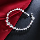 925 Silver Buddha Beads Jewelry Set for Wedding