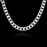 925 Silver Men's Necklace 12MM 18-30 Inch Chain