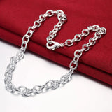 925 Sterling Silver Necklace 18 Inch Fine Chain Jewelry Party Wedding