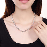 925 Sterling Silver Necklace 18 Inch Fine Chain Jewelry Party Wedding