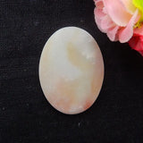 Carved Amazonite Pendant Necklace Natural Stone Cabochons 40x30x4mm