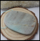 Carving Fish DIY Jewelry Amazonite Necklace Bead 50x38x7mm