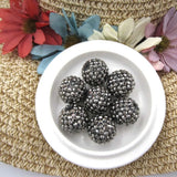 20mm Chunky Resin Rhinestone Ball Beads Gun Chunky Beads For Women Kids