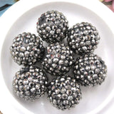 20mm Chunky Resin Rhinestone Ball Beads Gun Chunky Beads For Women Kids