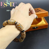 Natural Tibet Three Eye Beads Old Agate Hand Strings Financial Help