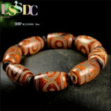 Natural Tibet Three Eye Beads Old Agate Hand Strings Financial Help