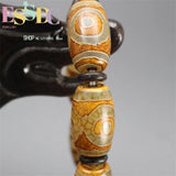 Natural Tibet Three Eye Beads Old Agate Hand Strings Financial Help