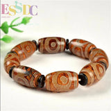 Natural Tibet Three Eye Beads Old Agate Hand Strings Financial Help