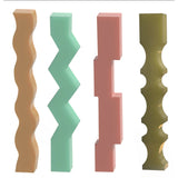 Special Shaped Strip Candle Silicone Mold for DIY Craft Soap Molds