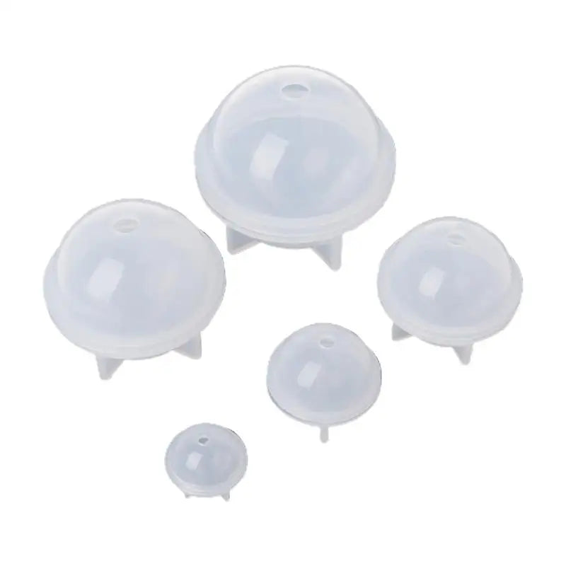 5-Piece Sphere Round Silicone Mold for Resin Epoxy Jewelry Making