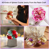 3D Sphere Silicone Resin Molds for Jewelry Making, Clear Ball Molds