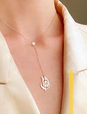 Birthstone pendant Necklace Stainless Steel Name Box chain Classic Style