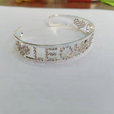 Personalized CZ Zircon Bangles Name Bracelet