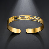Personalized Heart Stainless Steel Name Bracelets Jewelry