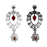Spider Belly Button Rings Surgical Steel Halloween Navel Rings