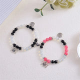 Spider Couple Bracelets for Women Spider Web Crystal Beads Bracelet