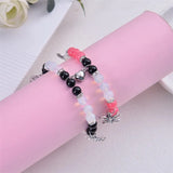 Spider Couple Bracelets for Women Spider Web Crystal Beads Bracelet