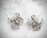 Spider Dangle Earrings Drop Earrings Spider Jewelry Animal Earrings