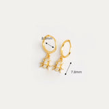 Spider Ear Hoop Earrings 925 Sterling Silver Animal Jewelry Gift