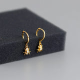 Spider Ear Hoop Earrings 925 Sterling Silver Animal Jewelry Gift