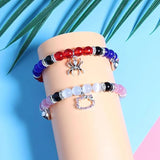 Spider Matching Friendship Bracelets for Friends Couples, Set of 2