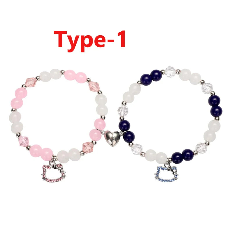Spider Matching Friendship Bracelets for Friends Couples, Set of 2