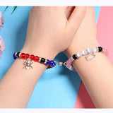 Spider Matching Friendship Bracelets for Friends Couples, Set of 2