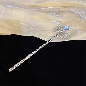 Spider Moonstone Hairpin Hair Clip Tassel Chain Pendant Girls Jewelry