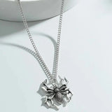 Spider Pendant Necklace Punk Gothic Alloy Halloween Charms Jewelry